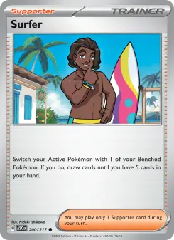 Pokémon-Karte Surfer 200/217