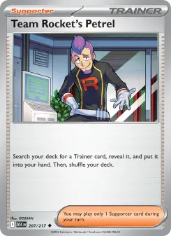 Pokémon-Karte Team Rocket's Petrel 207/217