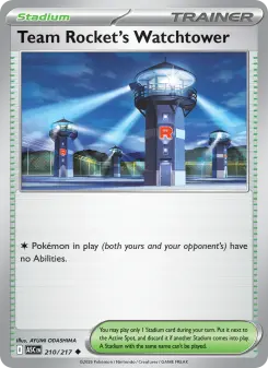 Pokémon-Karte Team Rocket's Watchtower 210/217