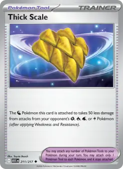 Pokémon-Karte Thick Scale 211/217