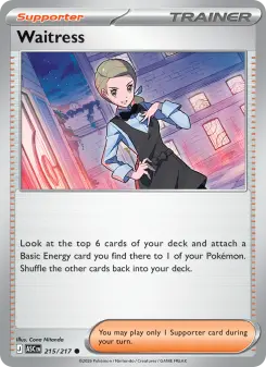Pokémon-Karte Waitress 215/217