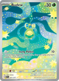 Pokémon-Karte Budew 221/217
