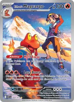 Pokémon-Karte Ethan's Magcargo 222/217