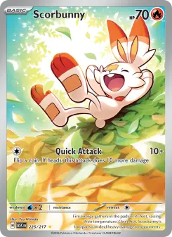 Pokémon-Karte Scorbunny 225/217