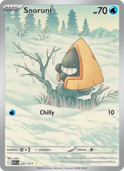 Pokémon-Karte Snorunt 227/217