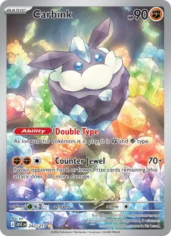 Pokémon-Karte Carbink 242/217