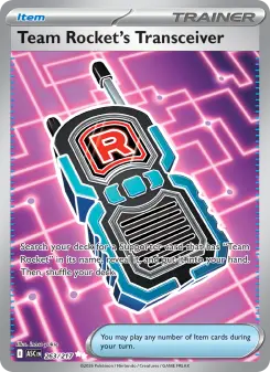 Pokémon-Karte Team Rocket's Transceiver 263/217