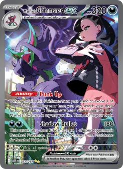Pokémon-Karte Marnie's Grimmsnarl ex 287/217