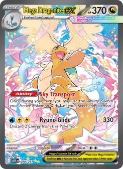 Pokémon-Karte Mega Dragonite ex 290/217