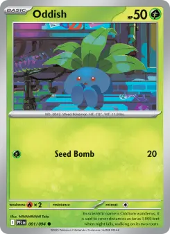 Pokémon-Karte Oddish 001/094
