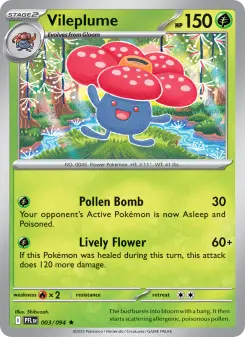 Pokémon-Karte Vileplume 003/094