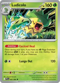 Pokémon-Karte Ludicolo 007/094