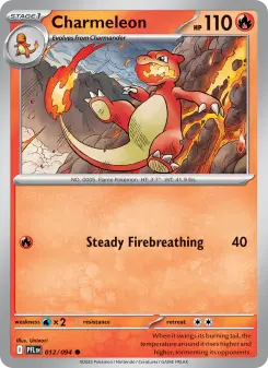Pokémon-Karte Charmeleon 012/094
