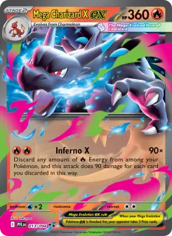 Pokémon-Karte Mega Charizard X ex 013/094