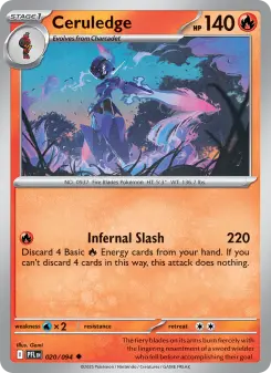 Pokémon-Karte Ceruledge 020/094