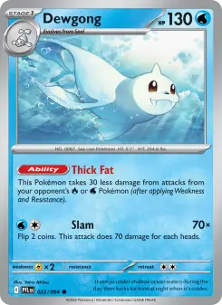 Pokémon-Karte Dewgong 022/094