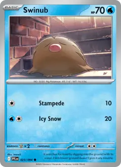 Pokémon-Karte Swinub 023/094