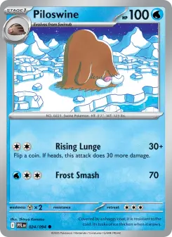 Pokémon-Karte Piloswine 024/094