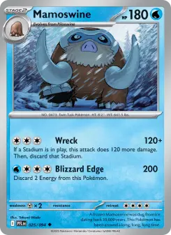 Pokémon-Karte Mamoswine 025/094