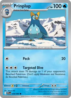 Pokémon-Karte Prinplup 028/094
