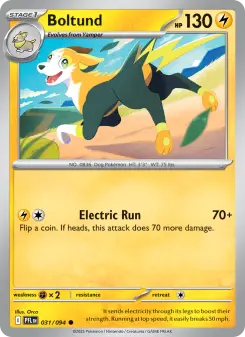 Pokémon-Karte Boltund 031/094
