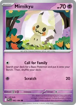 Pokémon-Karte Mimikyu 042/094