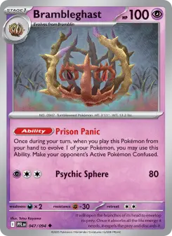 Pokémon-Karte Brambleghast 047/094