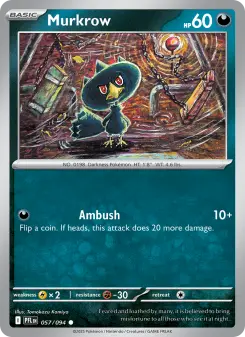 Pokémon-Karte Murkrow 057/094