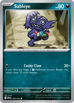 Pokémon-Karte Sableye 059/094