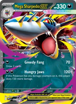 Pokémon-Karte Mega Sharpedo ex 061/094