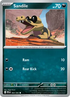 Pokémon-Karte Sandile 064/094
