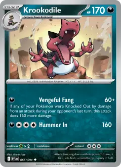 Pokémon-Karte Krookodile 066/094