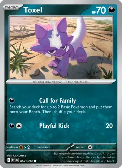 Pokémon-Karte Toxel 067/094