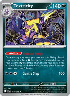 Pokémon-Karte Toxtricity 068/094