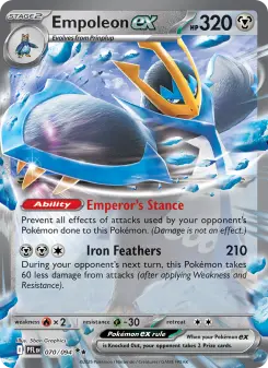 Pokémon-Karte Empoleon ex 070/094