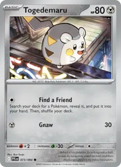 Pokémon-Karte Togedemaru 073/094