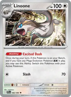 Pokémon-Karte Linoone 082/094