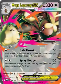 Pokémon-Karte Mega Lopunny ex 084/094