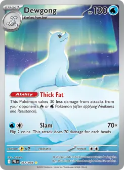 Pokémon-Karte Dewgong 097/094