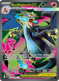 Pokémon-Karte Mega Charizard X ex 109/094