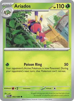 Pokémon-Karte Ariados 002/088