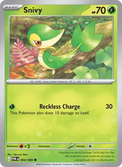 Pokémon-Karte Snivy 004/088