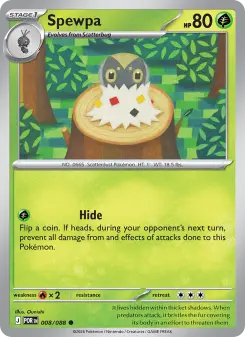 Pokémon-Karte Spewpa 008/088