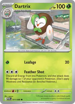 Pokémon-Karte Dartrix 011/088