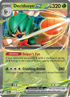 Pokémon-Karte Decidueye ex 012/088