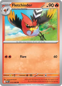 Pokémon-Karte Fletchinder 013/088