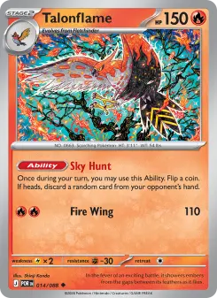 Pokémon-Karte Talonflame 014/088
