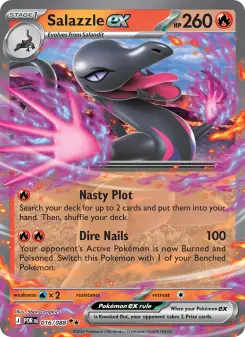 Pokémon-Karte Salazzle ex 016/088
