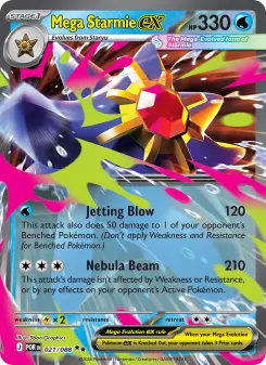 Pokémon-Karte Mega Starmie ex 021/088