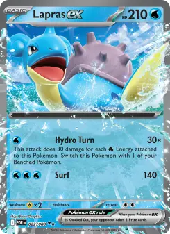 Pokémon-Karte Lapras ex 022/088